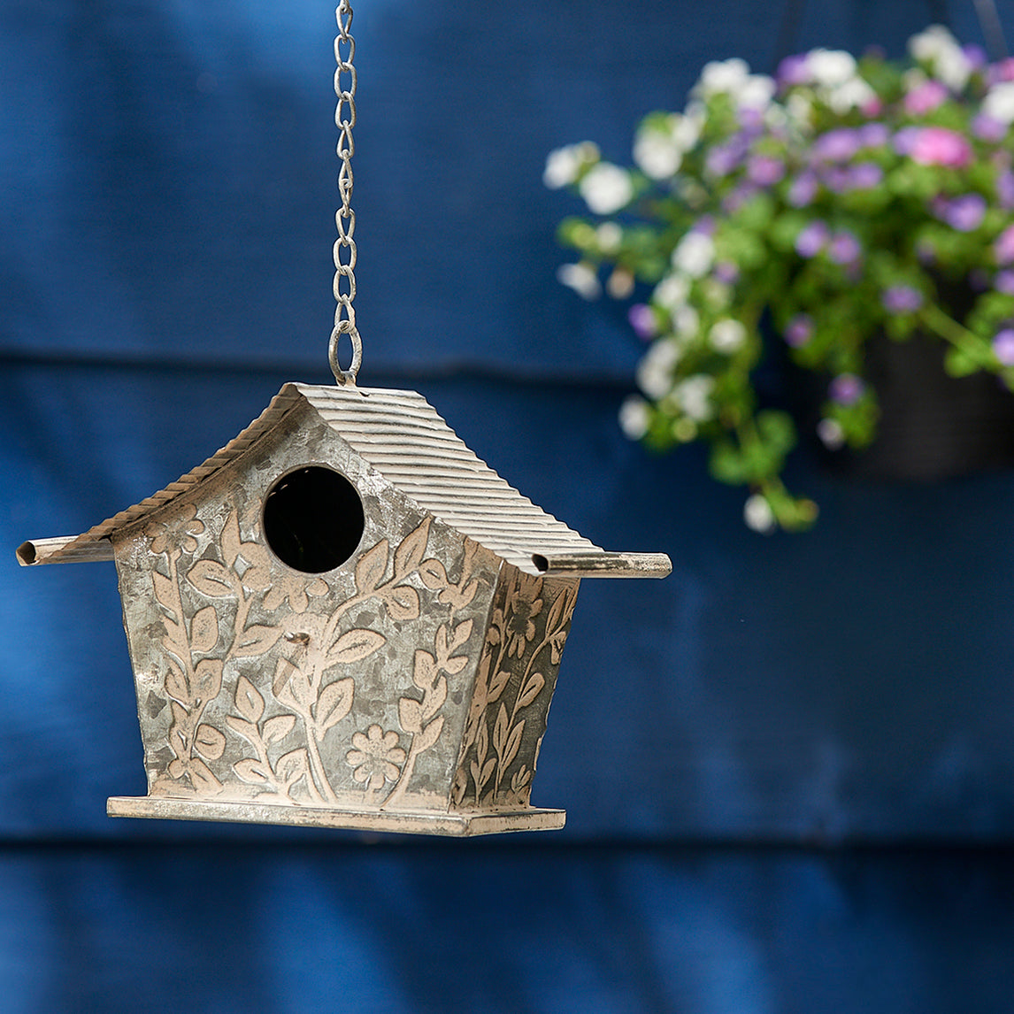 Flower Zinc Bird House