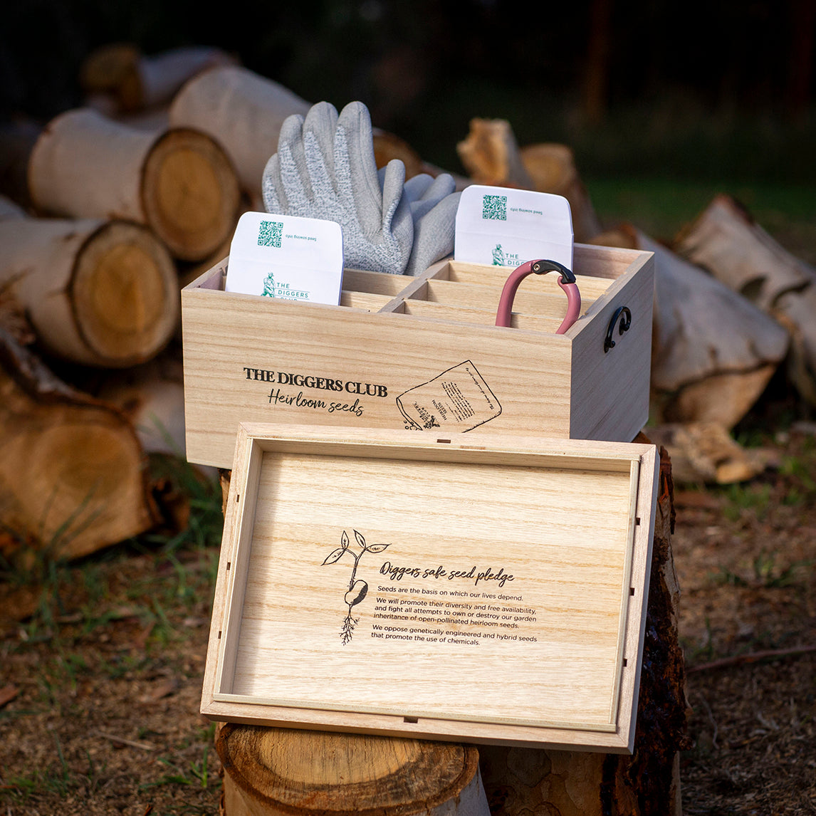 Diggers Wooden Seed Box