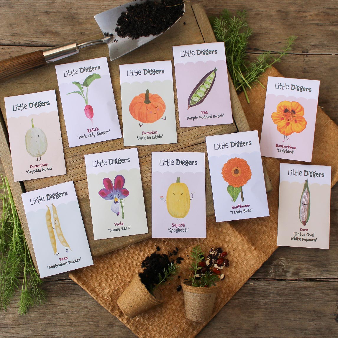 Little Diggers Pea Purple Podded