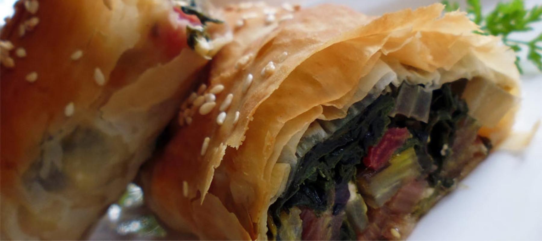 Silverbeet Filo Roll