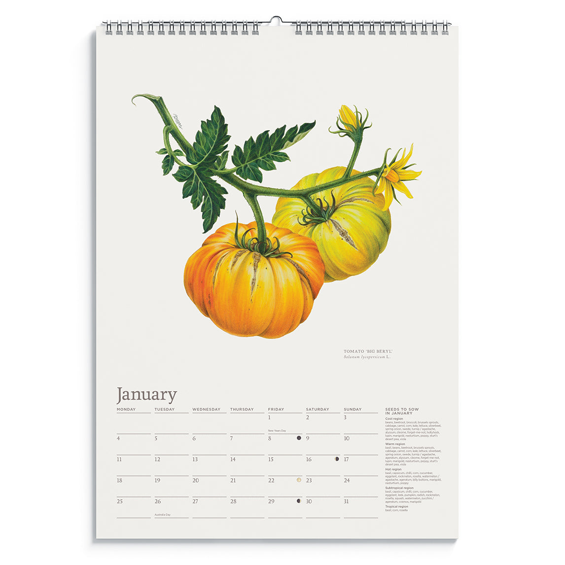 Diggers Heirloom Calendar 2027