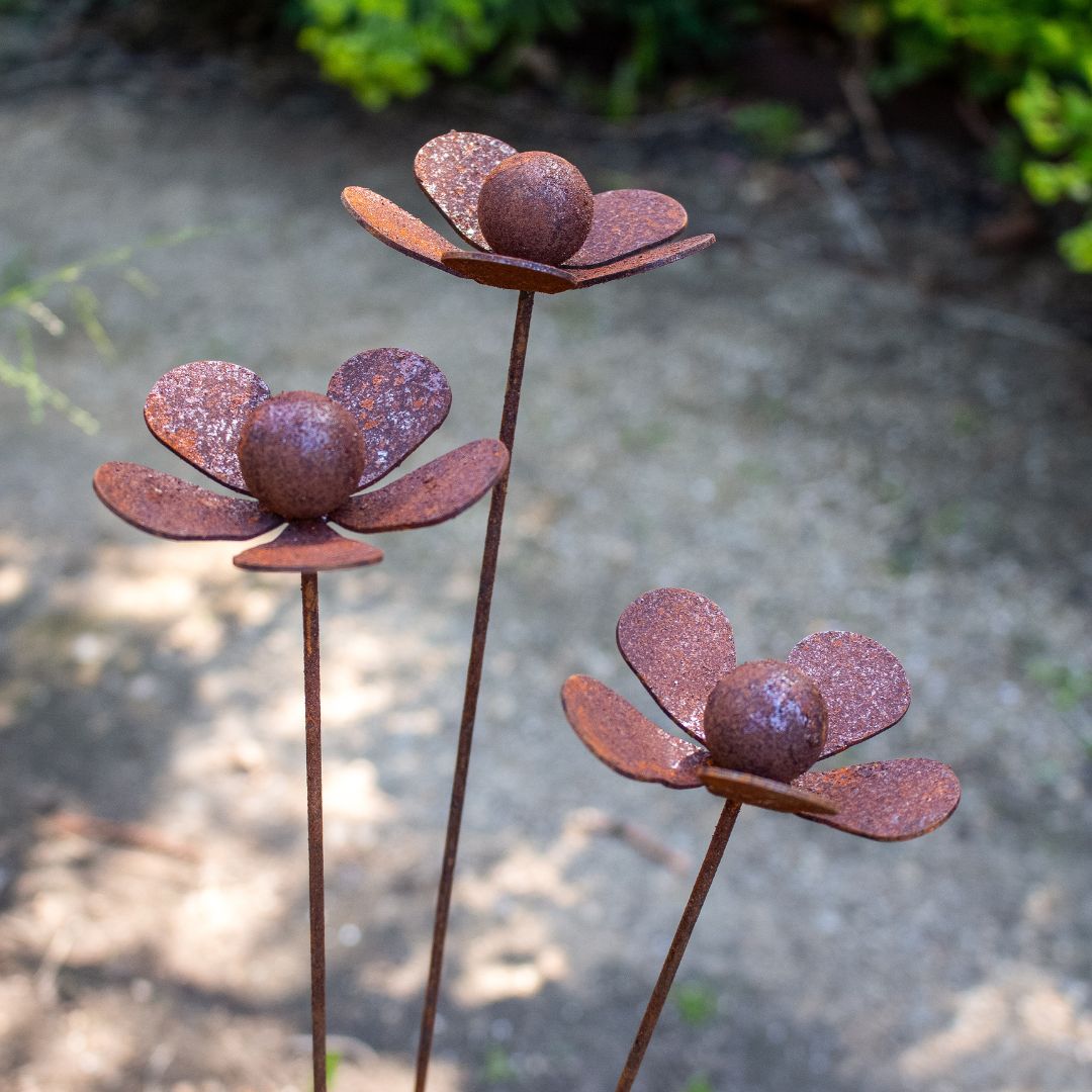 Flower Stake - Rust Finish