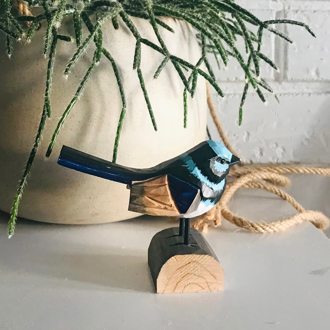 Fairy Wren Timber Standing