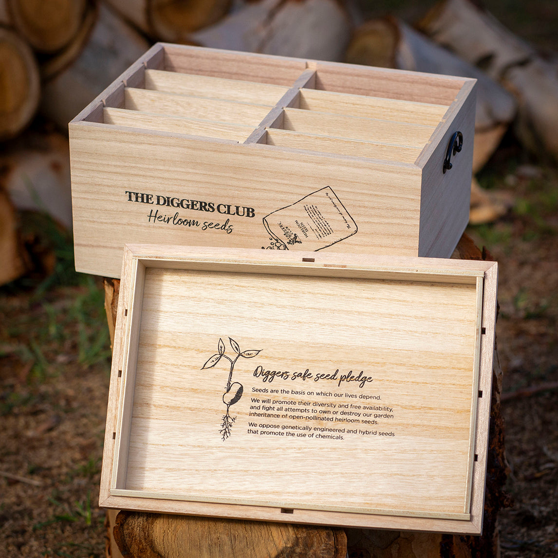 Diggers Wooden Seed Box