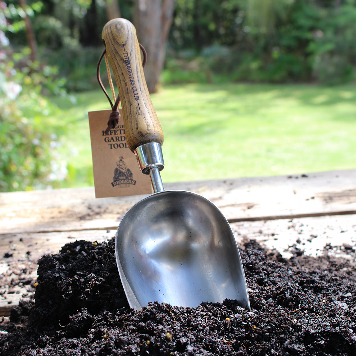 Premium Stainless Steel Hand Potting Scoop