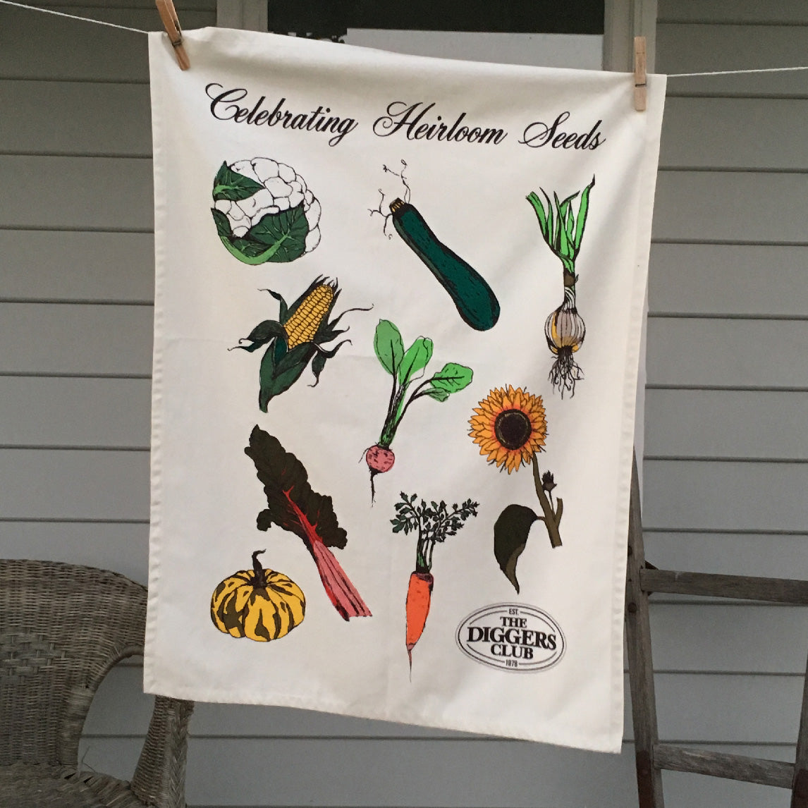 Heirloom Vegetable Tea Towel