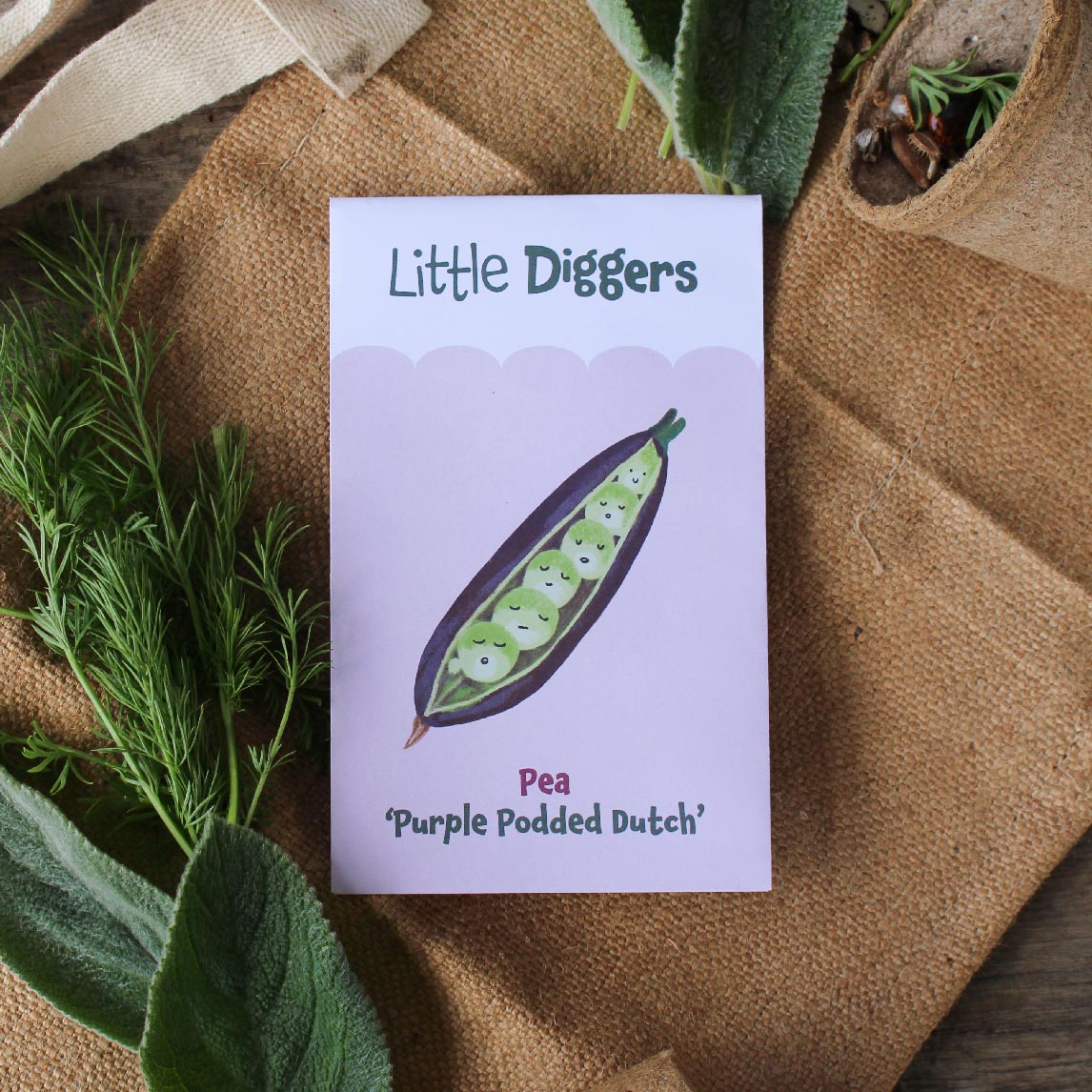 Little Diggers Pea Purple Podded