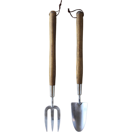 Premium Stainless Steel Border Fork & Trowel