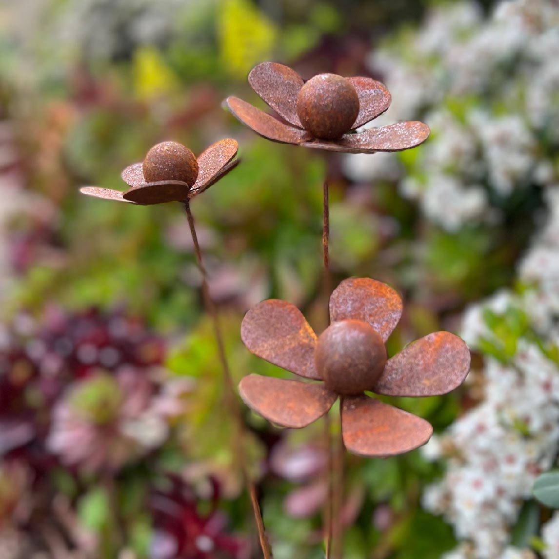 Flower Stake - Rust Finish