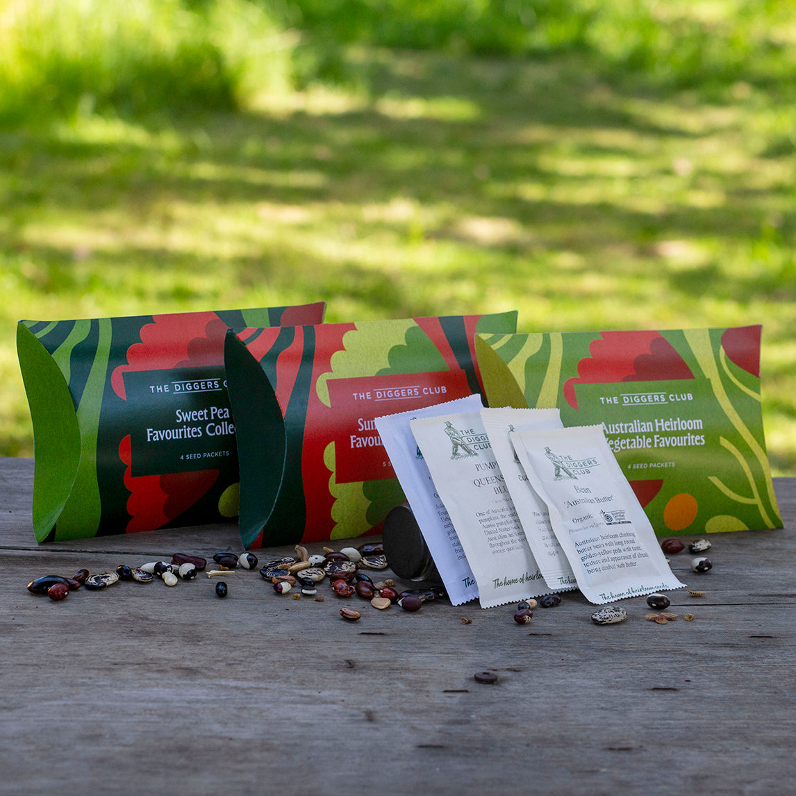 Seed Collection Pillow Box - Australian Heirloom Vegetable Favourites