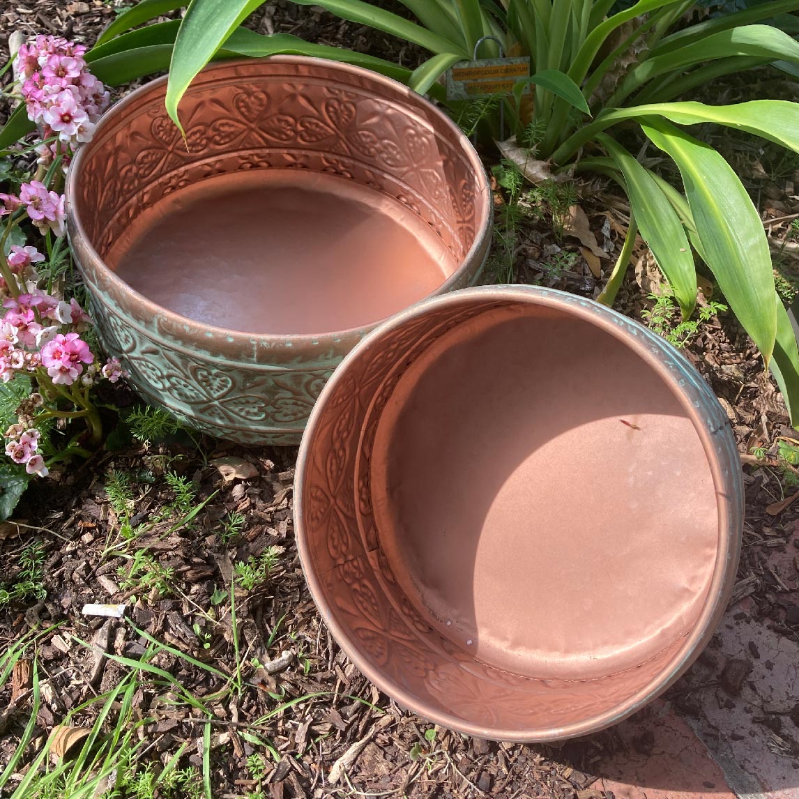 Zinc Planter Bowl