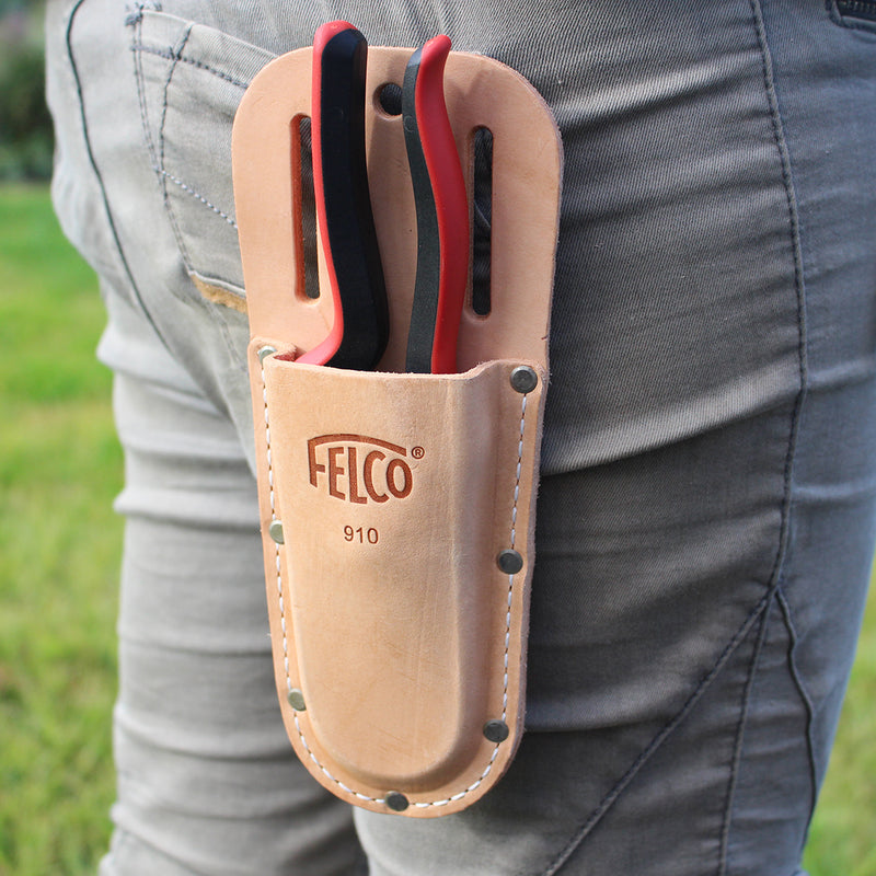 Felco 910 Leather Holster with Belt Loop and Clip The Diggers Club