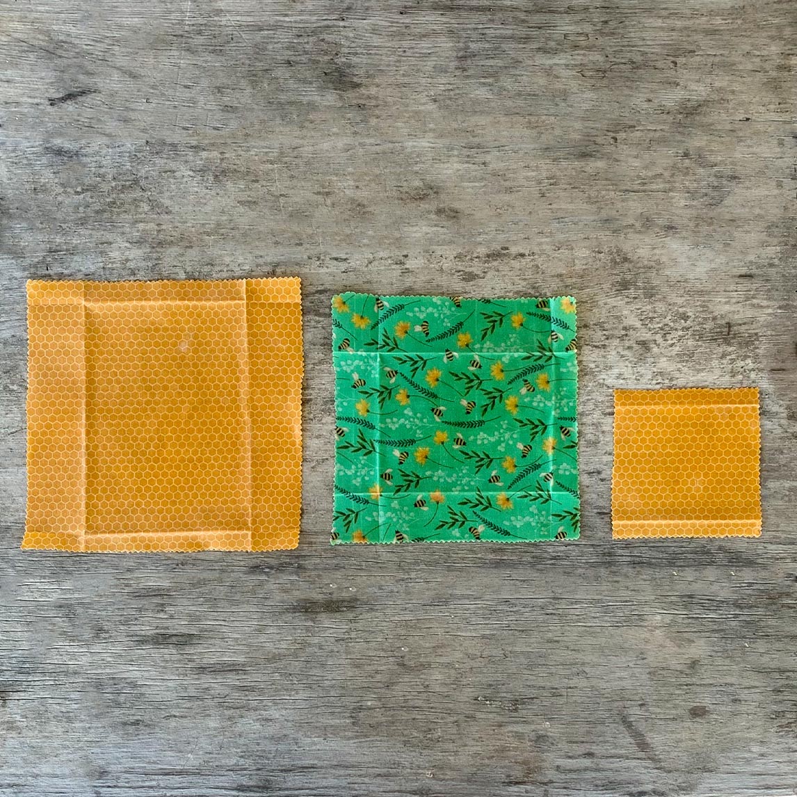 Assorted Beeswax Wraps - 3 Sizes