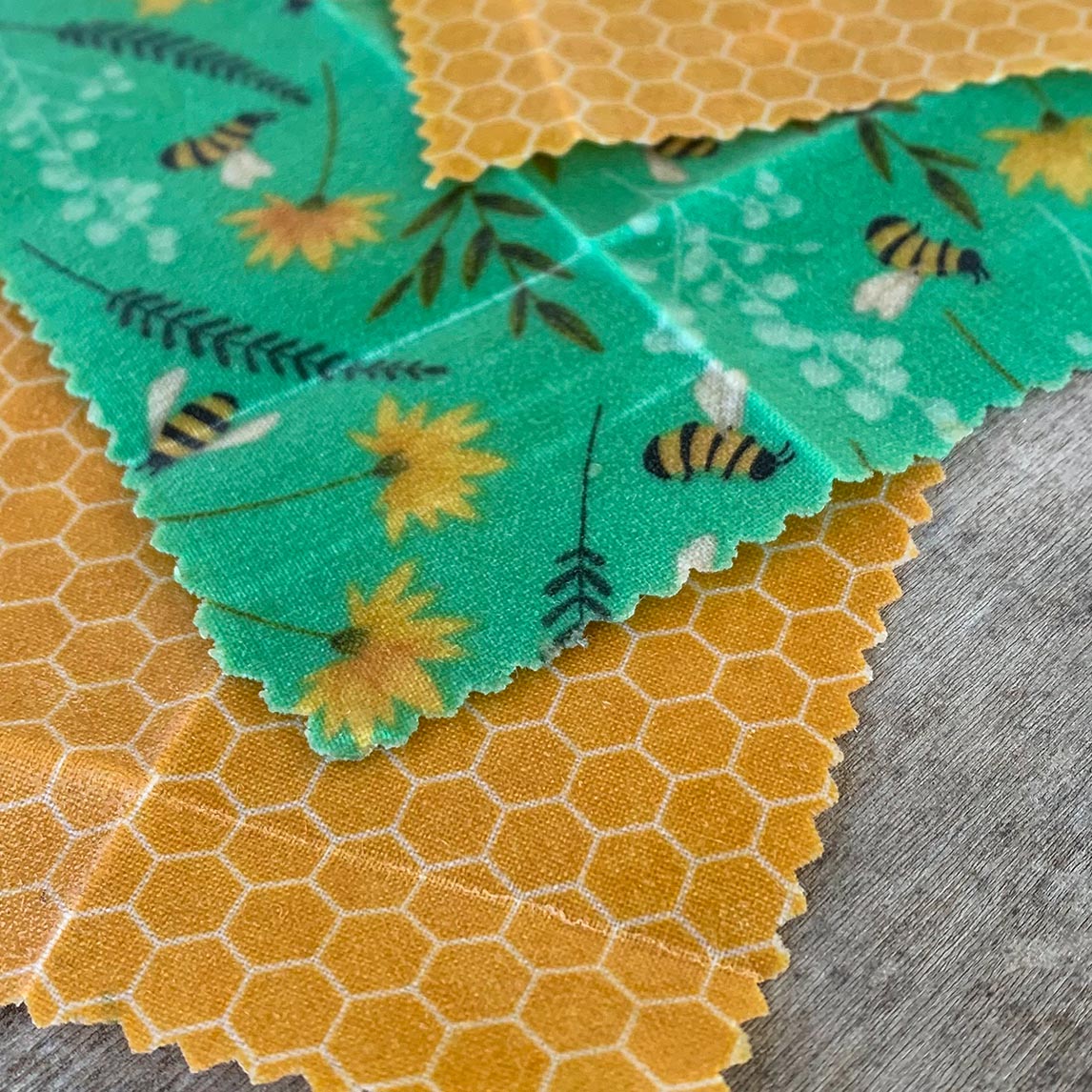 Assorted Beeswax Wraps - 3 Sizes