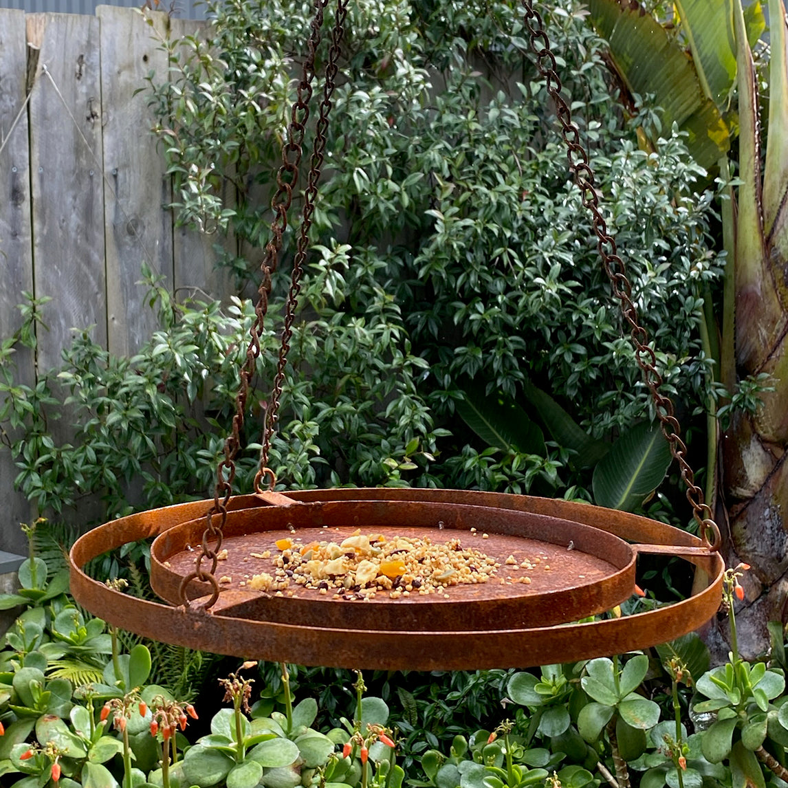 Rustic Hanging Bird Feeder