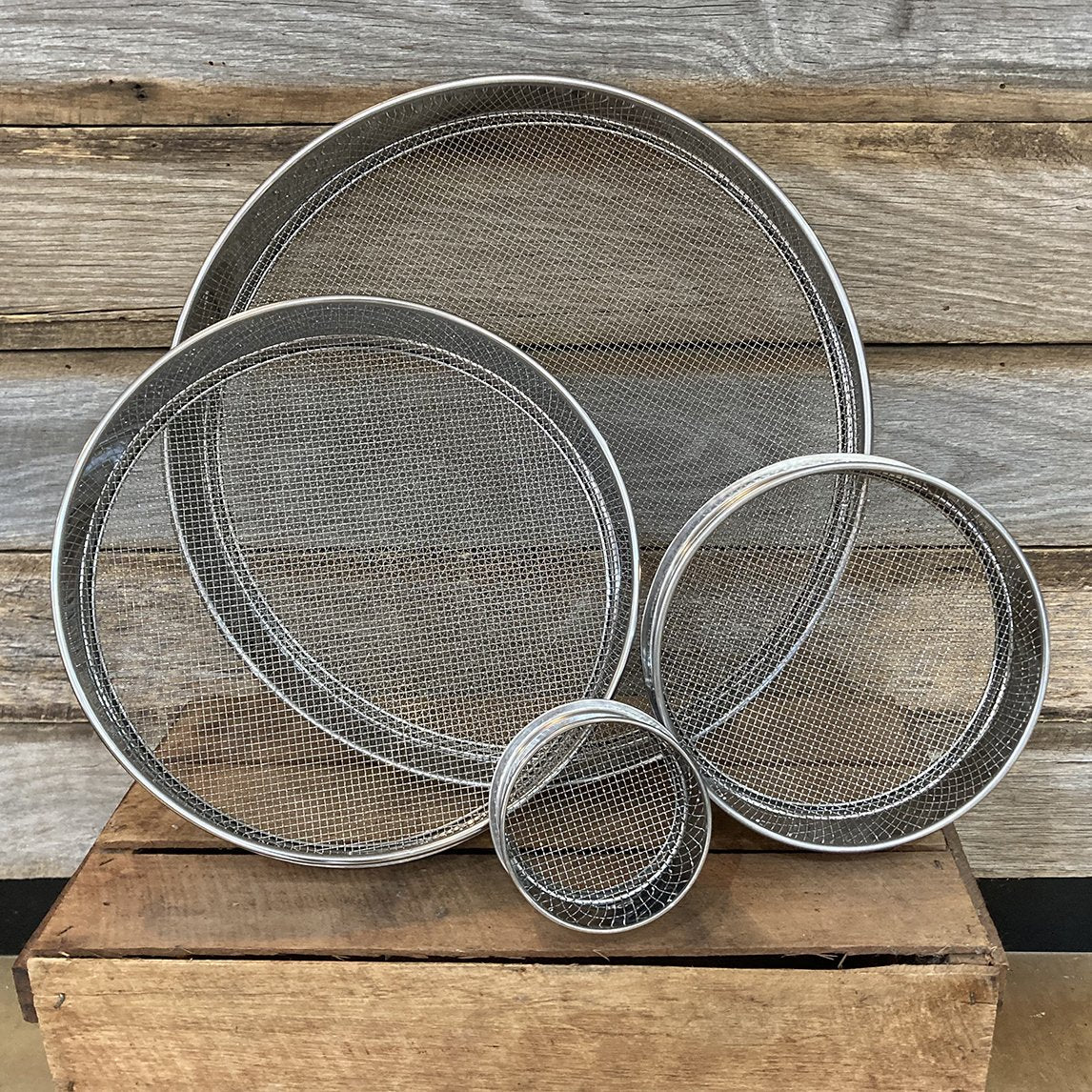 Stainless Steel Garden Sieves - Set Of 4